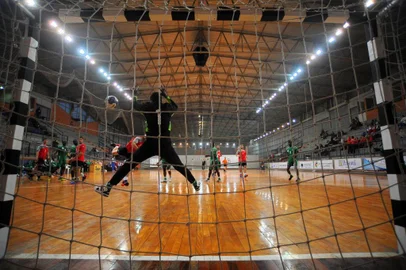  CAXIAS DO SUL, RS, BRASIL 16/07/2018Campeonato Mundial de Handebol para surdos no ginásio da UCS. (Felipe Nyland/Agência RBS)