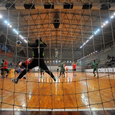  CAXIAS DO SUL, RS, BRASIL 16/07/2018Campeonato Mundial de Handebol para surdos no ginásio da UCS. (Felipe Nyland/Agência RBS)