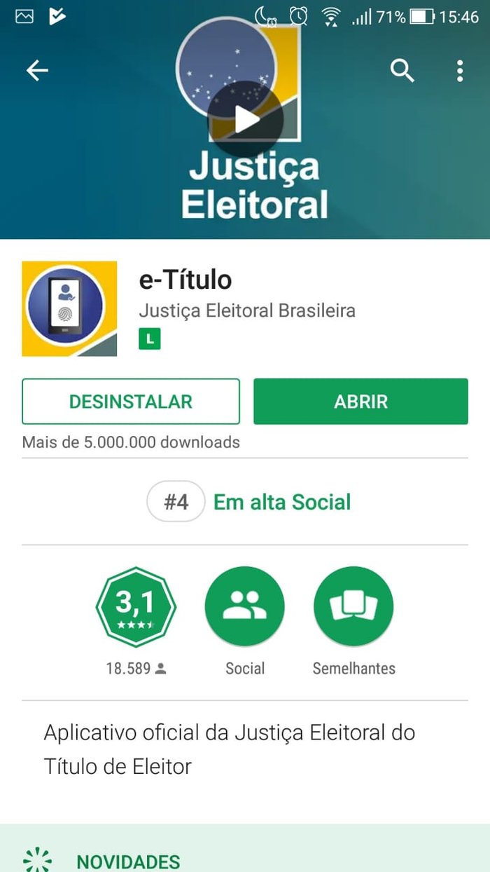 Reprodução / e-Título