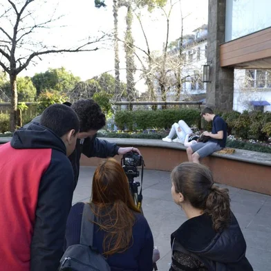 Filmagens do curta Uma vovó fora do normal, dentro do projeto EducaVídeo, de Gramado