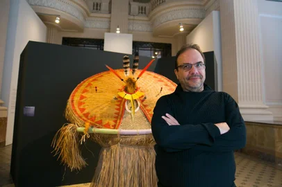  PORTO ALEGRE, RS, BRASIL, 14-08-2018. Abertura da exposição Etnos ¿ faces da diversidade, com curadoria de Marcello Dantas (FOTO) ,  no Santander Cultural.  (FOTO ANDRÉA GRAIZ/AGÊNCIA RBS)