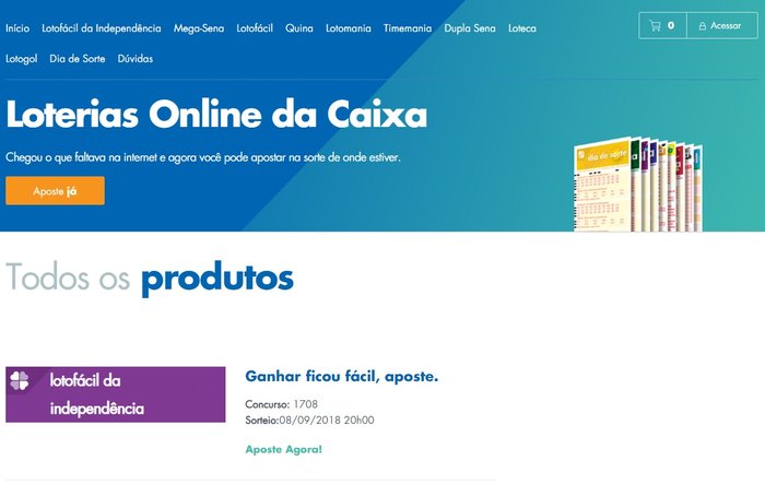 Mega Sena: como jogar nas Loterias da Caixa pela internet