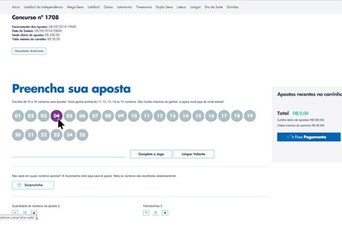 Caixa lança plataforma para apostas em loterias pela internet