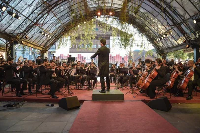 Gramado - RS 17/08/2018 - 46Âº Festival de Cinema de Gramado - Orquestra SinfÃ´nica de Gramado - Foto: Fabio Winter / Pressphoto