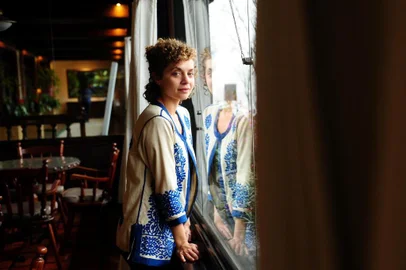  GRAMADO, RS, BRASIL, 20/08/2018. Cobertura do 46º Festival de Cinema de Gramado. Na foto, Marina Provenzzano, atriz dos filmes Mormaço e O Grande Circo Místico. (Diogo Sallaberry/Agência RBS)