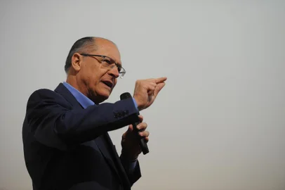  CAXIAS DO SUL, RS, BRASIL 28/08/2018Candidato do PSDB a presidente, Geraldo Alckmin na CIC de Caxias do Sul. (Felipe Nyland/Agência RBS)