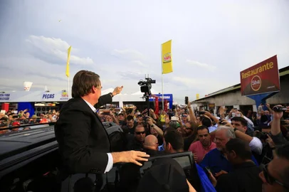  ESTEIO, RS, BRASIL - 29/08/2018 - Candidato do PSL para a Presidência da República, Jair Bolsonaro esteve na Expointer nesta quarta-feira (29). (ANSELMO CUNHA/ESPECIAL)