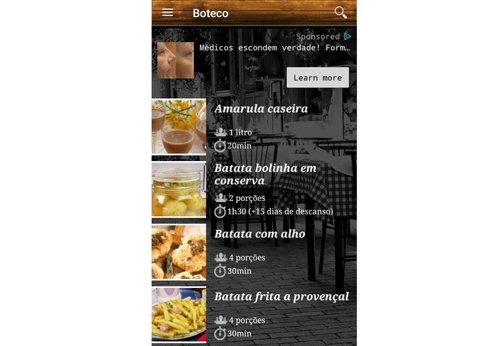 Reprodução / Comida de Boteco App