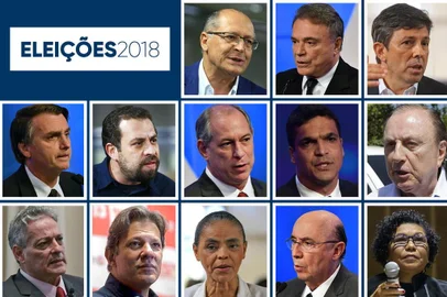 montagem candidatos à presidecia, presidente