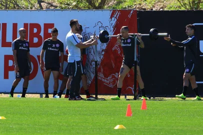  PORTO ALEGRE, RS, BRASIL, 12/09/2018 - Treino do Inter que ocorreu nesta manhã de Quarta Feira. (FOTOGRAFO: TADEU VILANI / AGENCIA RBS)