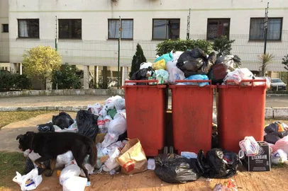  ALVORADA,  RS, BRASIL, 13/09/2018 - Alvorada chega ao sexto dia sem recolhimento de lixo, e sacolas se espalham pela cidade. (FOTO: Bibiana Dihl / Agencia RBS)