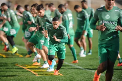  CAXIAS DO SUL, RS, BRASIL, 06/09/2018. Treino do Juventude no CT. O Juventude está disputando a Serie B do Campeonato Brasileiro. Na foto, meia Rafinha. (Porthus Junior/Agência RBS)
