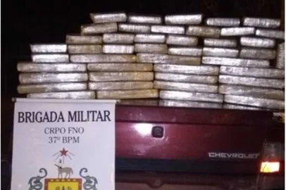 Brigada Militar apreende 41 quilos de maconha em Iraí