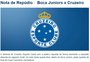 Cruzeiro emite nota de repúdio e cobra investigação da Conmebol
