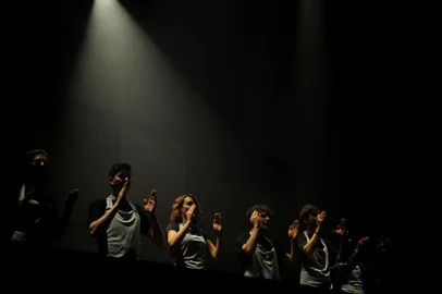  CAXIAS DO SUL, RS, BRASIL, 19/09/2018Ensaio Os Miseráveis, no Campus 8 da UCS, produzida pelos alunos
