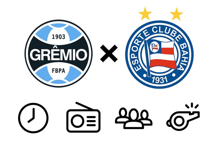 Grêmio x Bahia: horário, como assistir e tudo sobre o jogo da 28ª rodada do Brasileirão