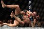 LAS VEGAS, NV - OCTOBER 06: Khabib Nurmagomedov of Russia holds down Conor McGregor of Ireland in their UFC lightweight championship bout during the UFC 229 event inside T-Mobile Arena on October 6, 2018 in Las Vegas, Nevada.   Harry How/Getty Images/AFP
