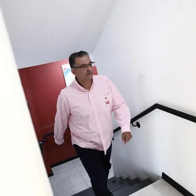  PORTO ALEGRE, RS, BRASIL, 17-10-2018. Movimentação do comitê do candidato a governador Jairo Jorge (PDT). (CARLOS MACEDO/AGÊNCIA RBS)