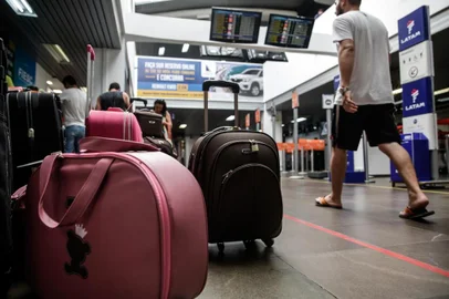  NAVEGANTES, SC, BRASIL - 12/04/2018Aeroporto Internacional de Navegantes Ministro Victor Konder