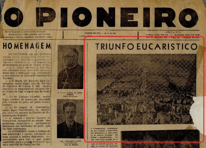 Centro de Memória da Câmara de Vereadores de Caxias do Sul / reprodução