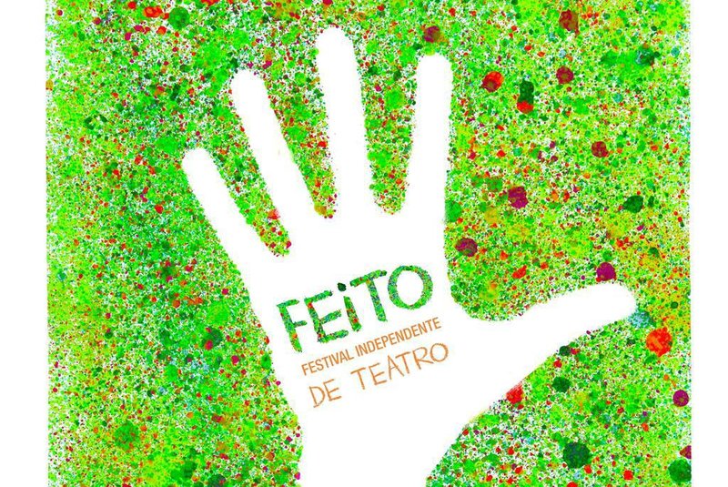 Cartaz da iniciativa inédita FEITO, Festival Independente de Teatro