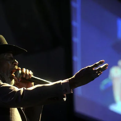 CAXIAS DO SUL, RS, BRASIL, 25/11/2016. Segunda noite do Mississippi Delta Blues Festival 2016 - Bottle Trees Edition. O palco principal, nomeado Bottle Tree Stage, teve como segunda atração Tail Dragger (USA). (Diogo Sallaberry/Agência RBS)