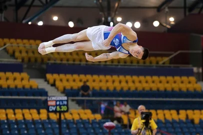  Ginasta russo Nikita Nagornyy no Mundial de Doha