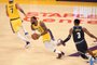 LOS ANGELES, CA - OCTOBER 25: LeBron James #23 of the Los Angeles Lakers against the Denver Nuggets on October 25, 2018 at Staples Center in Los Angeles, California. NOTE TO USER: User expressly acknowledges and agrees that, by downloading and/or using this photograph, User is consenting to the terms and conditions of the Getty Images License Agreement. Mandatory Copyright Notice: Copyright 2018 NBAE   Adam Pantozzi/NBAE via Getty Images/AFP