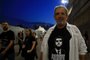  PORTO ALEGRE, RS, BRASIL, 20-10-2018. Cantor Roger Waters faz show no Beira. Na foto: com a camiseta do Bolsonaro, o paulista Rubens dos Santos (TADEU VILANI/AGÊNCIA RBS)