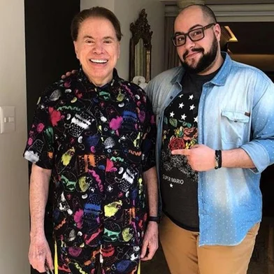 Silvio Santos e Tiago Abravanel