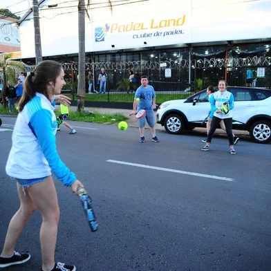 CAXIAS DO SUL, RS, BRASIL, 20/11/2018. O Pan-Americano de Padel para menores ocorre de 21 a 24 de novembro em Caxias do Sul. Atletas de sete países disputarão em categorias de vão de 11 a 18 anos. (Porthus Junior/Agência RBS)