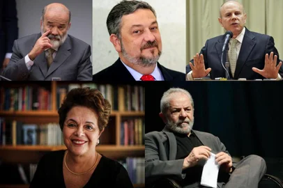 Montagem sobre fotos de Fernando Frazão, Félix Zucco, Elza Fiúza, Evaristo Sá e Marcelo Camargo