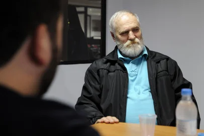  CAXIAS DO SUL, RS, BRASIL, 06/10/2017 - Vitor Hugo Gomes, João Derli e Jorge Uequed, do partido Rede Sustentabilidade, estiveram na redação do Pioneiro e conversaram com os repórteres Rosilene Pozza, André Tajes e Ciro Fabres. NA FOTO: Antioco Sartor. (Marcelo Casagrande/Agência RBS)