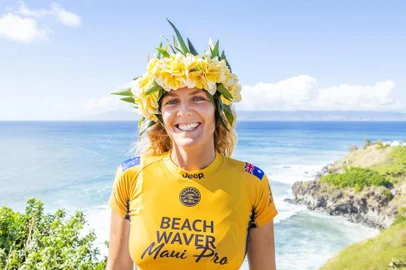 Beachwaver Maui Pro 2018Stephanie Gilmore (AUS) é heptacampeã mundial surfeEditoria: EdiLocal: Honolua Bay, MauiIndexador: Kelly CestariSecao: EditorialFonte: www.worldsurfleague.comFotógrafo: Photographer