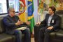 presidente da Câmara de Vereadores , Alberto Meneguzzi (PSB) , prefeito Daniel Guerra, reunião, Caxias do Sul