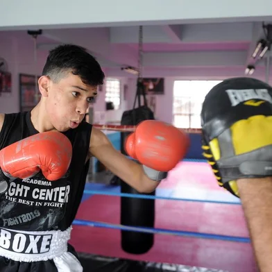  CAXIAS DO SUL, RS, BRASIL 30/11/2018Guilherme Soares, vai disputar o Brasileiro de Boxe. (Felipe Nyland/Agência RBS)