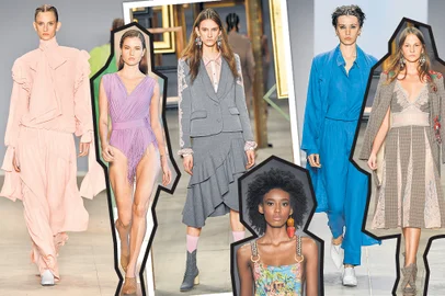 Fotos: Agência Fotosite, DivulgaçãoMontagem_trends_SPFW_baixaImportação Donnahttp://cdn