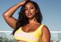 Modelo plus Tabria Majors posa de lingerie e critica falta de diversidade no desfile da Victoria's Secret