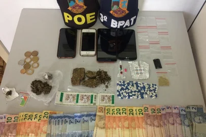 Brigada Militar apreende drogas sintéticas e prende homem em Veranópolis.