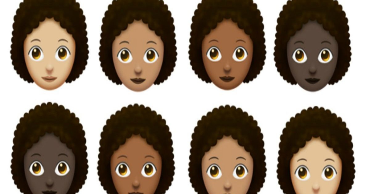 Artistas criam afromojis, emojis com cabelo crespo para homens e