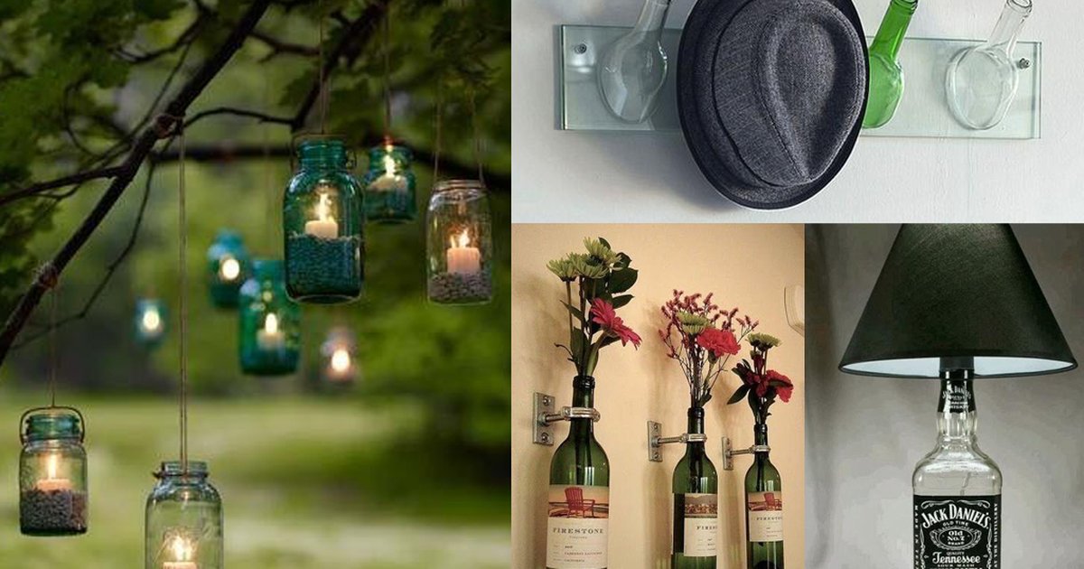 7 inspirações para decorar a casa utilizando garrafas | Donna