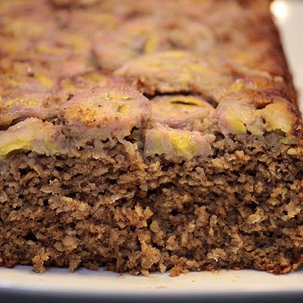 Bolo de Banana com Farelo de Aveia Sem Glúten