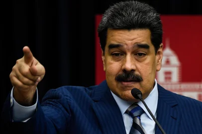 Venezuelas President Nicolas Maduro speaks during a press conference with international media correspondents, at the Miraflores presidential palace in Caracas, on December 12, 2018. (Photo by Federico Parra / AFP)Editoria: POLLocal: CaracasIndexador: FEDERICO PARRASecao: politics (general)Fonte: AFPFotógrafo: STF