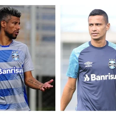 Cícero e Leo Moura, jogadores do Grêmio