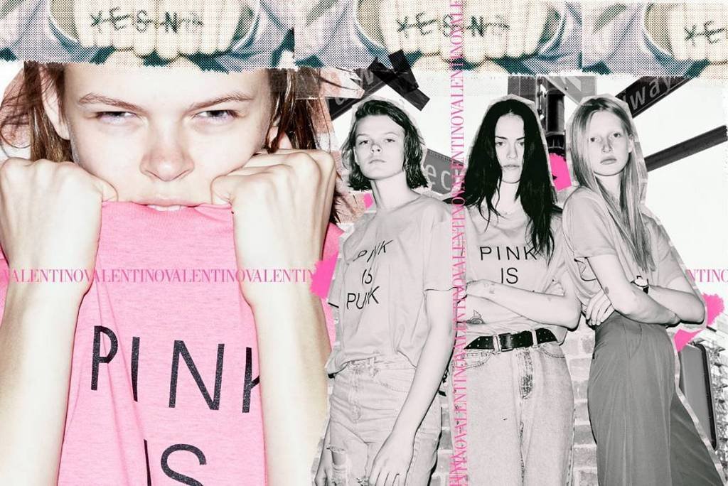 Pink is punk: a t-shirt hit da Maison Valentino | Donna