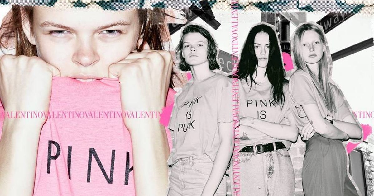 Pink is punk: a t-shirt hit da Maison Valentino | Donna