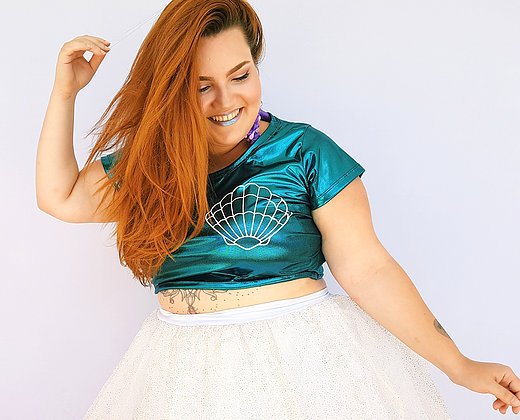 saia de tule carnaval plus size