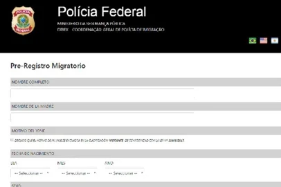 Check in polícia federal