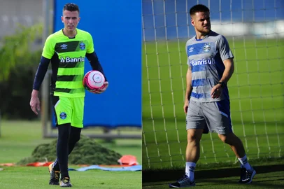 Marcelo Grohe, à esquerda, e Ramiro, à direita