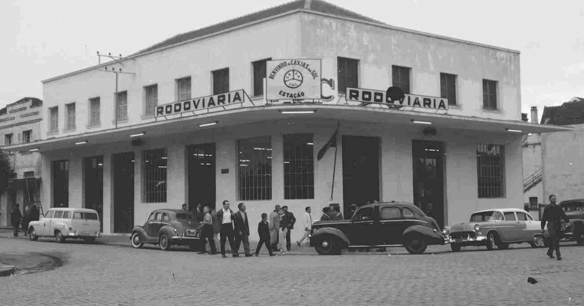 Inauguração da Rodoviária de Caxias do Sul em 1958 Pioneiro Inauguração da Rodoviária de Caxias do Sul em 1958 Pioneiro
